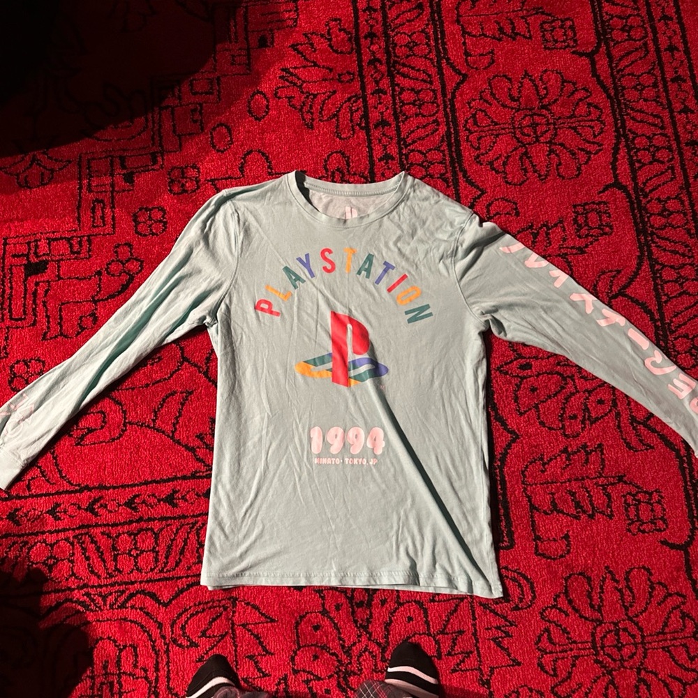 Sony PlayStation Kids Long Sleeve Tee - Light Green